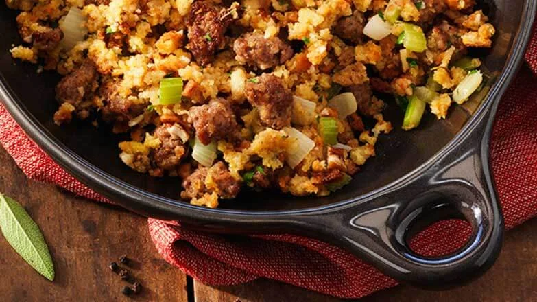 Sausage Cornbread Stuffing Holiday Dinner Recipe - Jimmy Dean